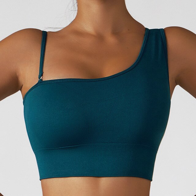 Oblique Shoulder Yoga Top