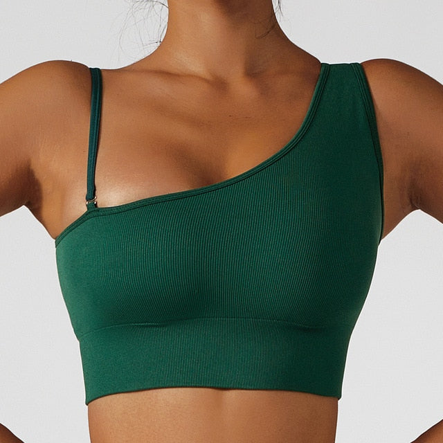 Oblique Shoulder Yoga Top